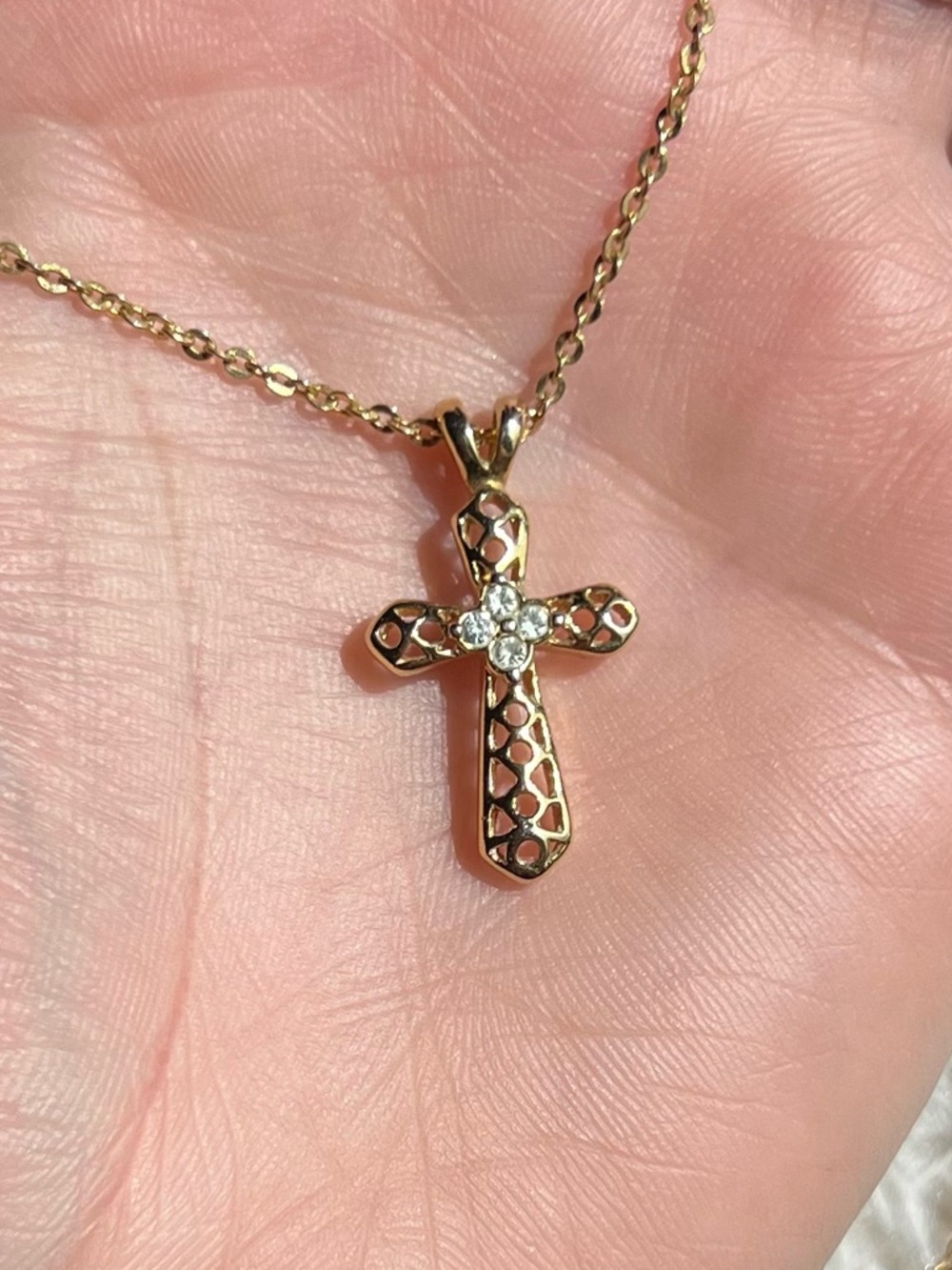 Gold Cross Necklace